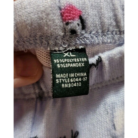 WOMENS XL BLUE PAJAMA PANTS DOGS COMFY LIGHTWEIGHT LOUNGEWEAR SOFT VIBRANT CUTE - Picture 6 of 12